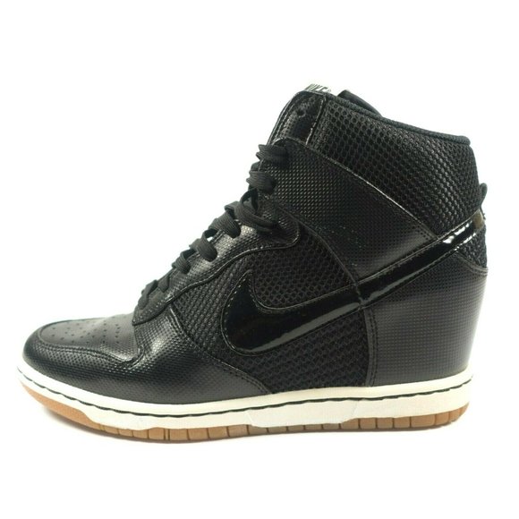 Nike Dunk Sky Hi Hidden Wedge Leather Sneakers